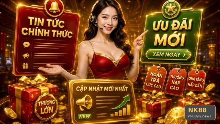 Gộp dòng tiêu đề banner với điều kiện nhận thưởng ưu đãi NK88